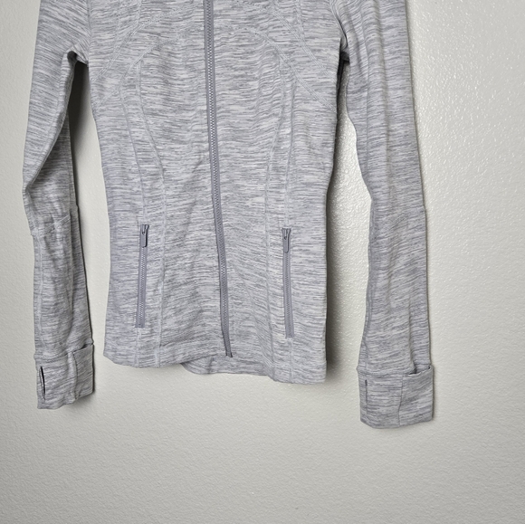 Lululemon Define Jacket, Wee Are From Space in Ice Grey Alpine White Size 8 - Picture 9 of 16